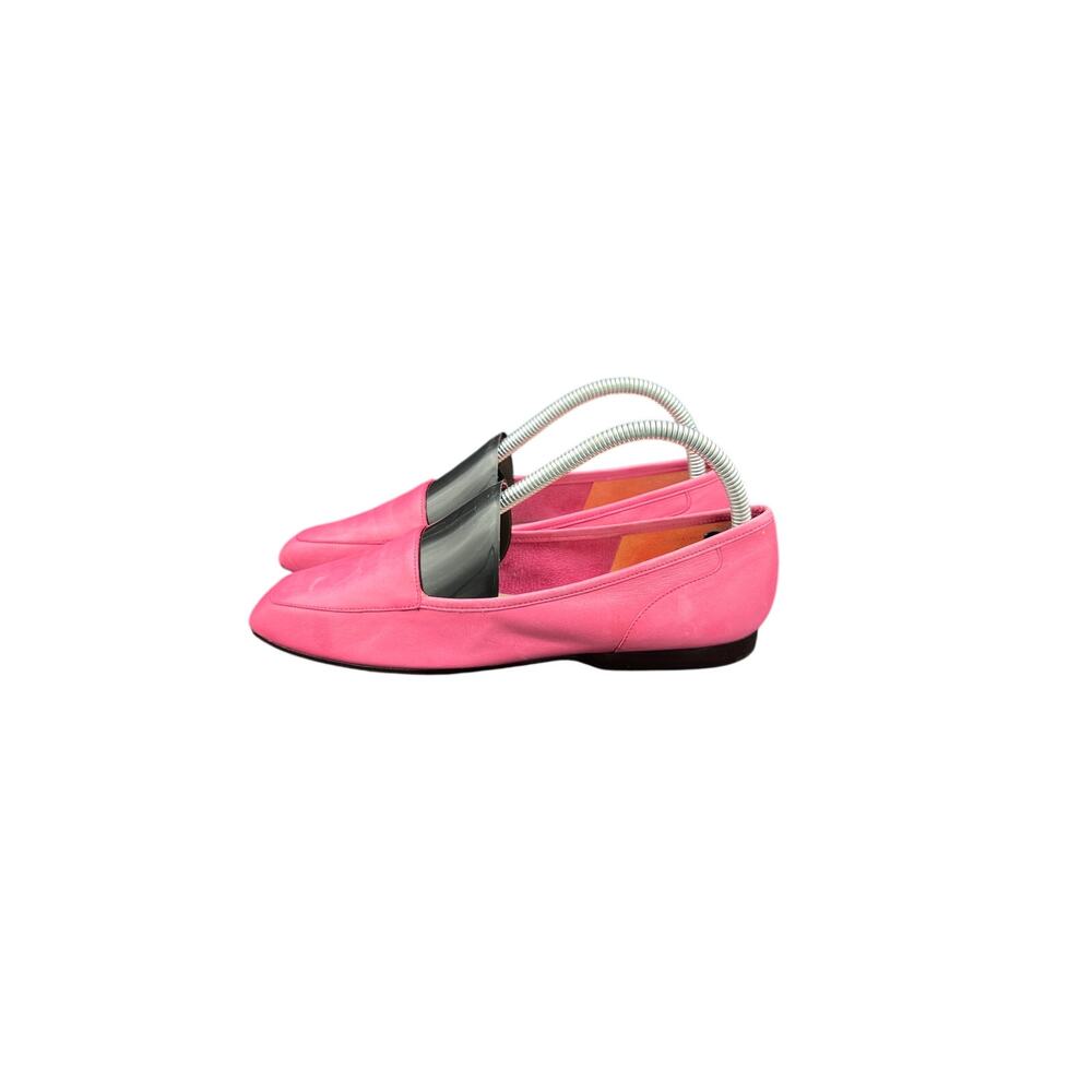 💗Enzo Angiolini Sz 8N Pink Loafers Slip-On Flats Minimalist Chic Y2K Workwear - Picture 6 of 9